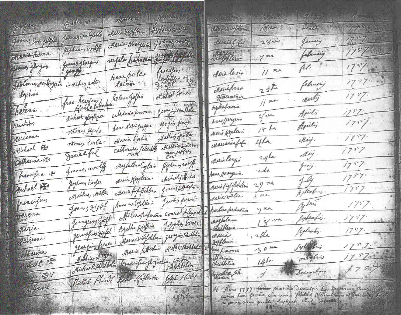 Birth Records 1756 to 57 Page 32